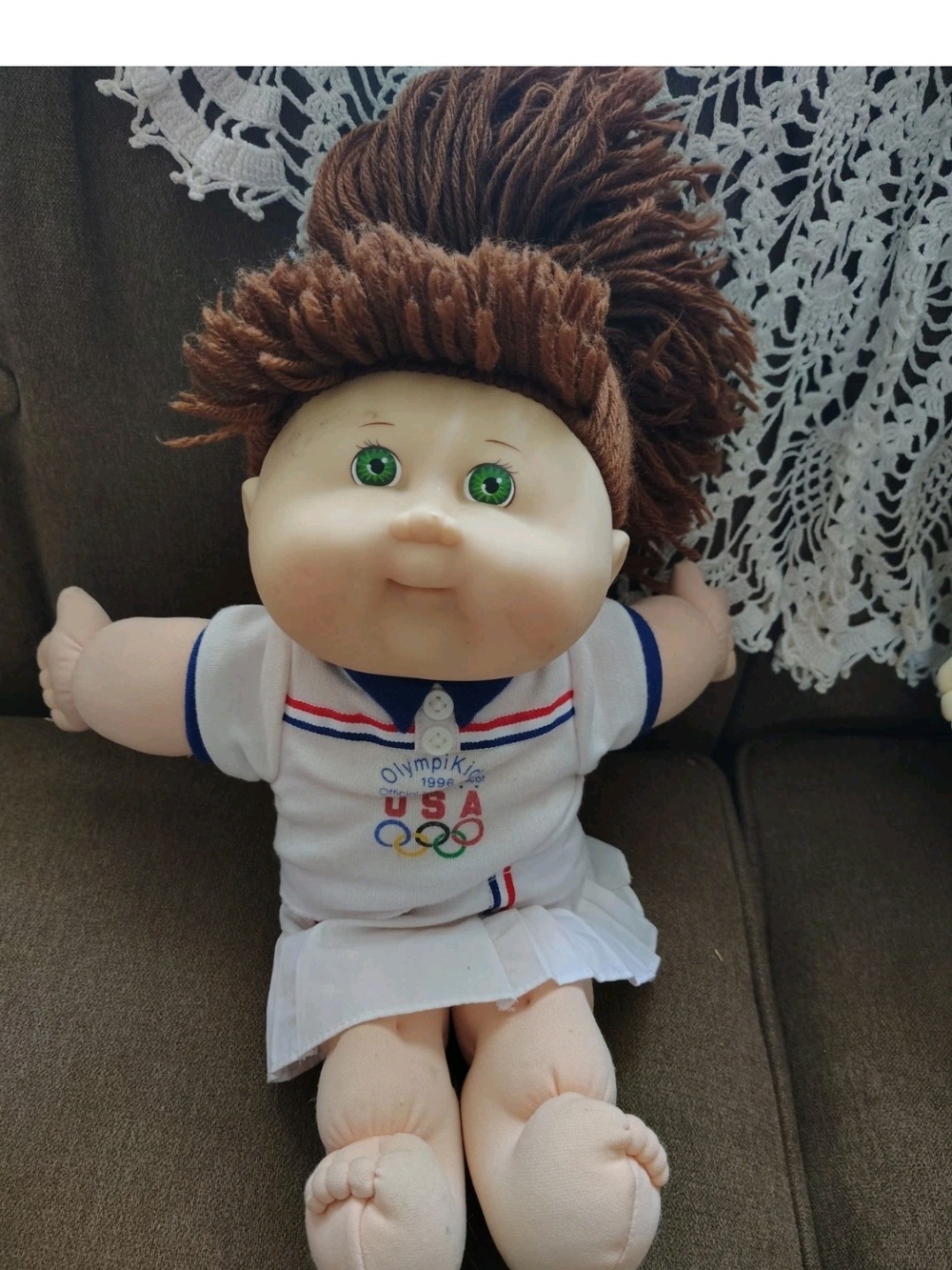 Cabbage Patch Kids 1996 Doll in White USA Olympic Outfit